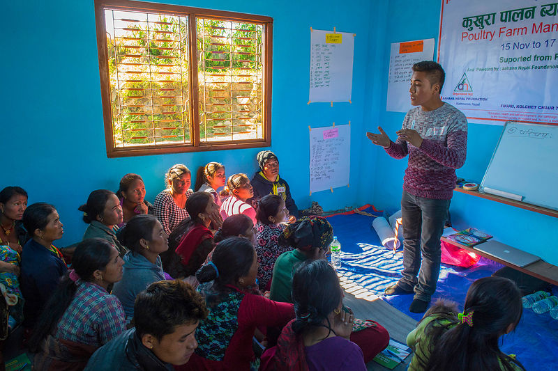 Nepal. District Nuwakot , Fikuri village on the mountain 1840m elevation, damaged by  earthquake 2015.
PARTAGER DANS LE MONDE organises Health camp and various other activities for the villagers.

copyright:  fotoswiss.com/giancarlo cattaneo